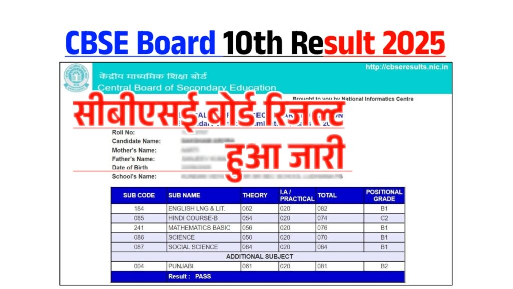 CBSE Class 10 Result 2025 20250405 101746